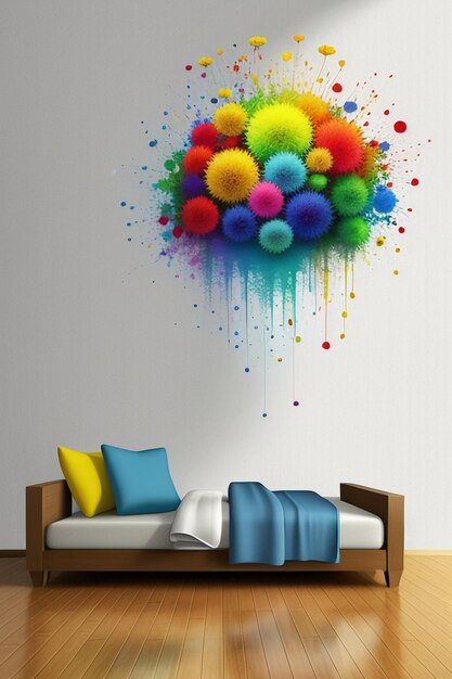 Foto sfondo creativo sfondo stile semplice illustrazione colorata arte astratta banner forma