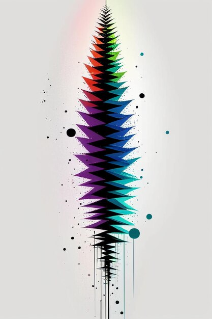 Creative wallpaper background simple style illustration colorful abstract art banner shape