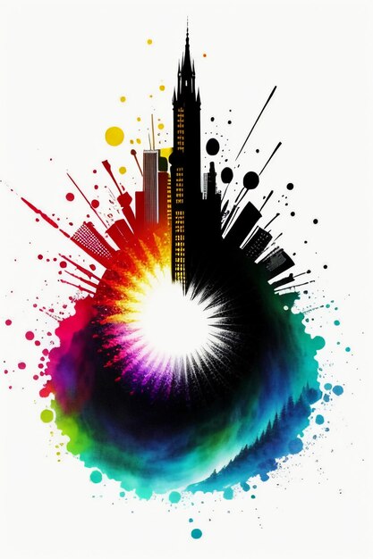 Photo creative wallpaper background simple style illustration colorful abstract art banner shape