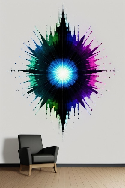 Creative wallpaper background simple style illustration colorful abstract art banner shape