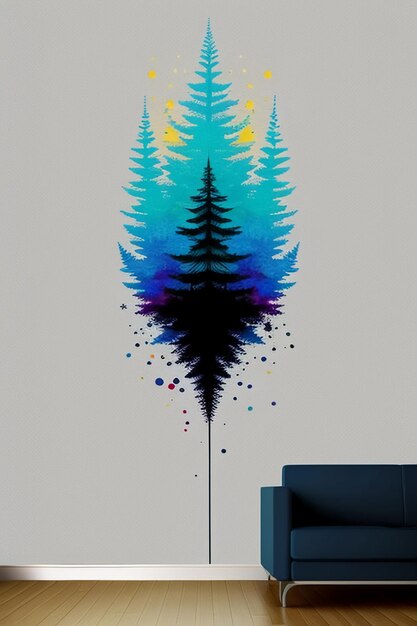 Creative wallpaper background simple style illustration colorful abstract art banner shape