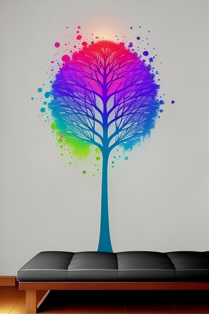 Photo creative wallpaper background simple style illustration colorful abstract art banner shape