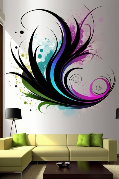 Foto sfondo creativo sfondo stile semplice illustrazione colorata arte astratta banner forma