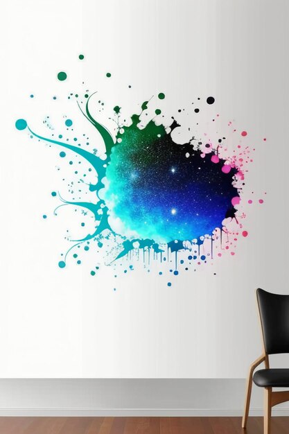 Creative wallpaper background simple style illustration colorful abstract art banner shape