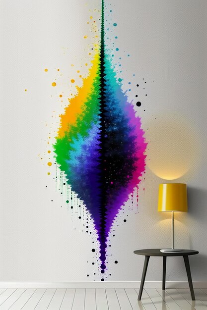 Creative wallpaper background simple style illustration colorful abstract art banner shape