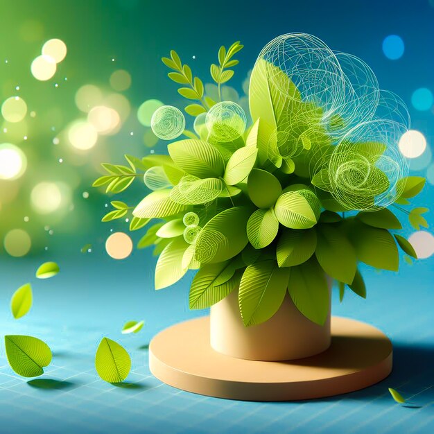 Creative wallpaper image Green nature