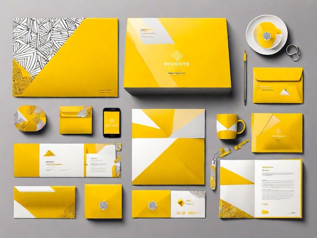 Creative workspace concept top view Flat design vector illustration for graphic and website design