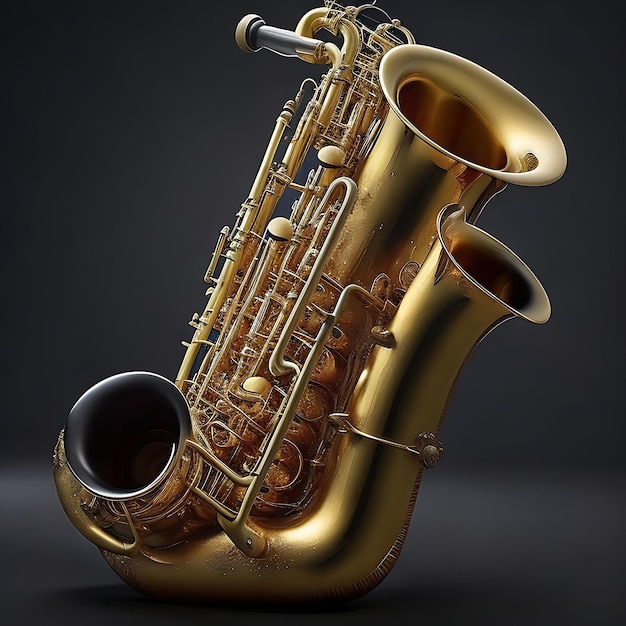 Creativiteit door de levendige tonen van de Saxophone039