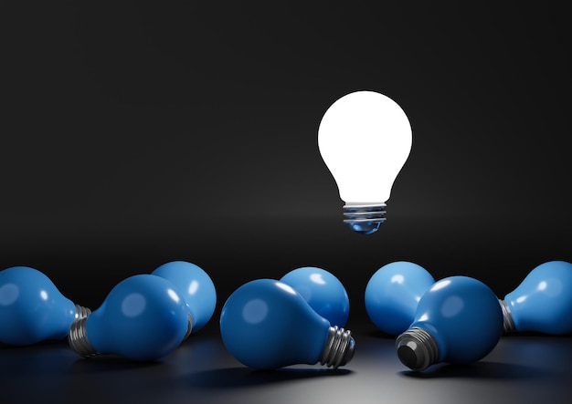 creativity shiny lightbulb