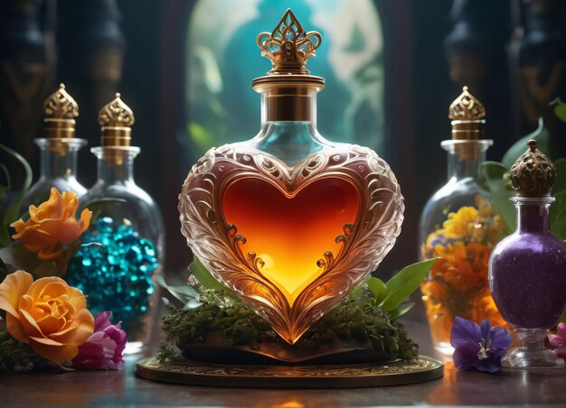 Creativity wallpaper love potion art background