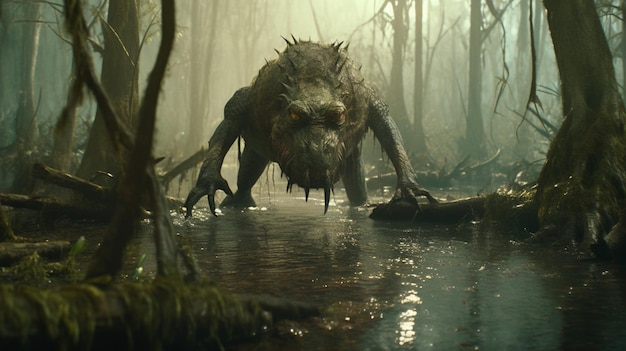 a creature of the evil swamps in Ultra Generative AI