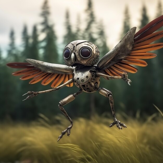 Photo a creature with wings that say'wings'on it