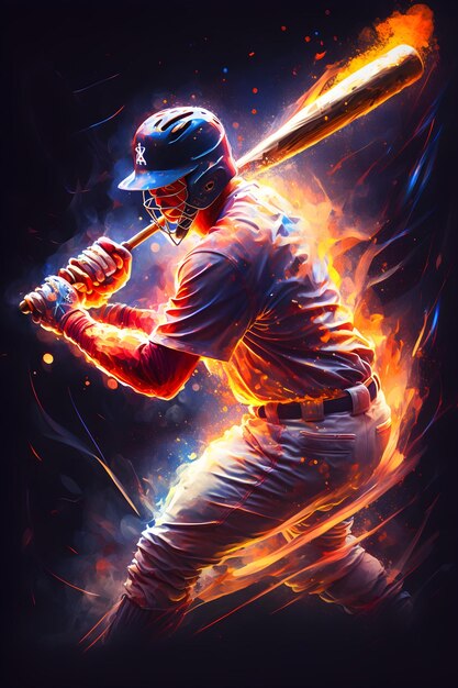 Credible_homerun_baseball_sports_full_artistic_dramatic_glowing