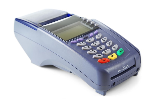 Фото Автомат кредитных карт изолирован на белом