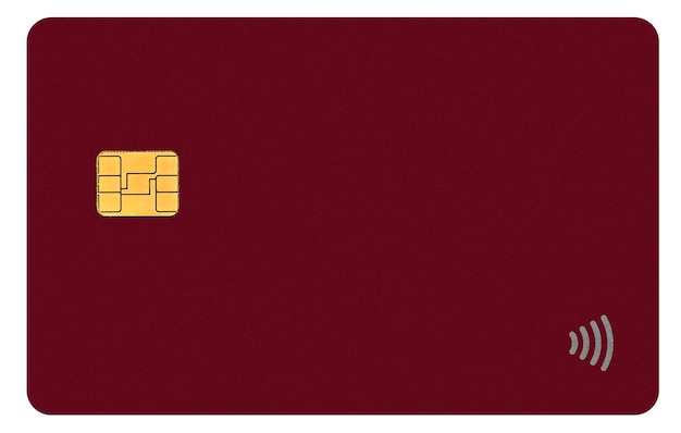 Photo a credit card on a white background