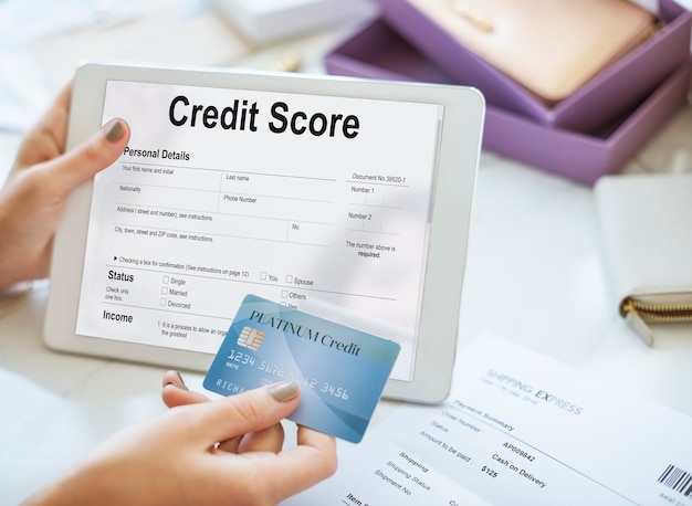 Credit Score Financieel Bankwezen Economie Concept