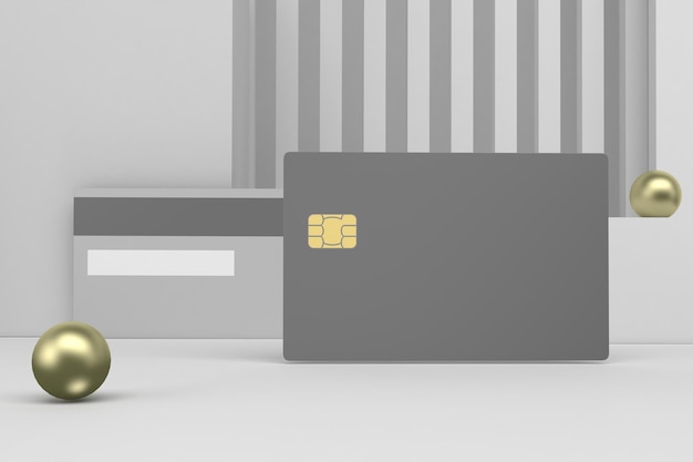 Creditcard V.2 Voor- en achterkant op witte achtergrond