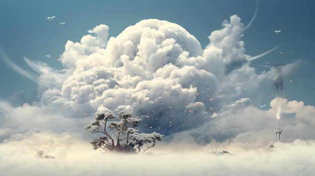 Creëer een gids voor het ontcijferen van een taal die wordt gesproken door een soort bewuste wolken.