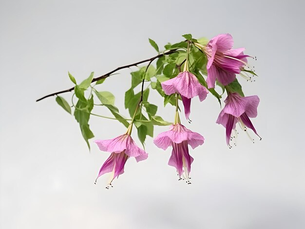 Creeper flower in studio background single Creeper flower Beautiful flower ai generated image