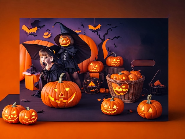 Premium Photo | Creepy and Creative Halloween Banners Unleash the Scary