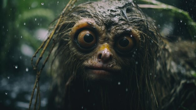 Creepy Creature of the Rainy Jungle