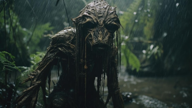 Creepy Creature of the Rainy Jungle