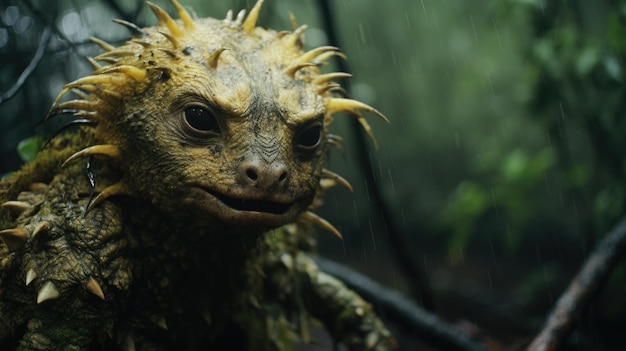 Creepy Creature of the Rainy Jungle