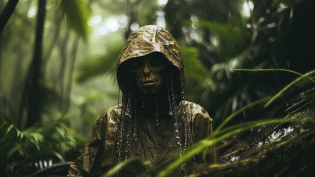 Creepy Creature of the Rainy Jungle