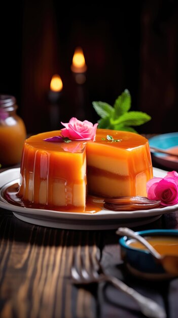 Creme caramel flan caramel pudding