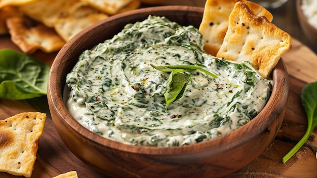 Foto creme spinach dip