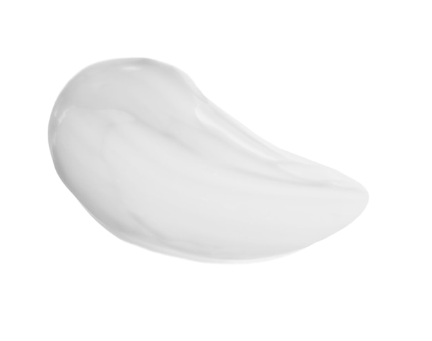 Crèmemonster op witte achtergrond Cosmetisch product