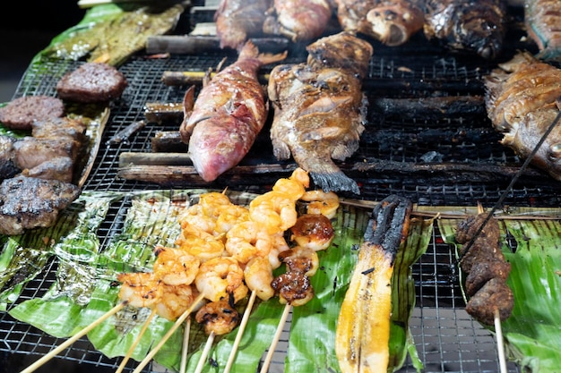 Creole barbecue buffet in seychelles