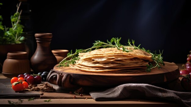 A crepe or crepe is a very thin type of pancake