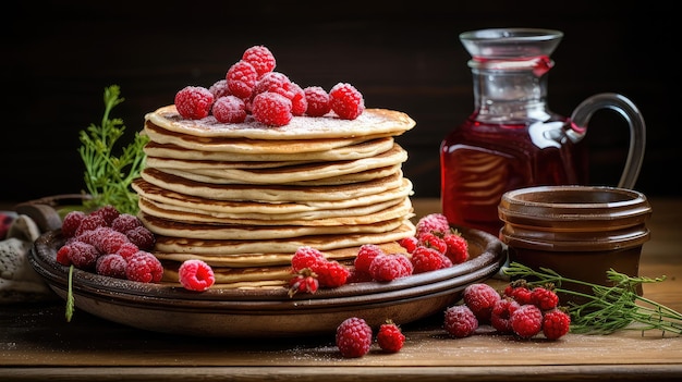 Crepe traditioneel pannenkoek eten