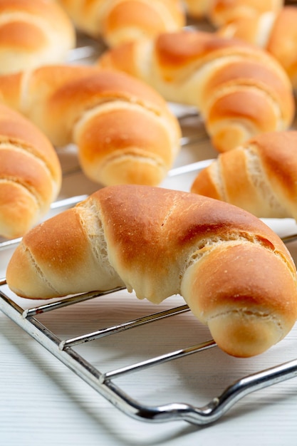 Crescent buns close up