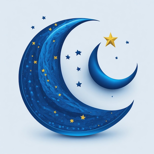 초승달 Eid Mubarak 디자인 및 Eid 축제 디자인