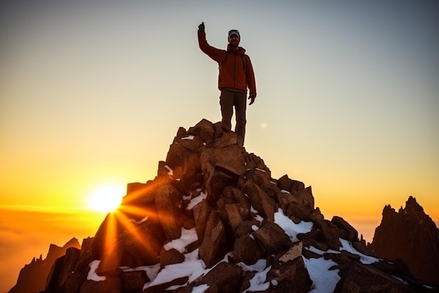 Crested Peaks Summit Eenzaamheid in de open lucht