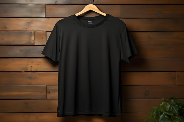 Crew Neck TShirt Hanging Mockup