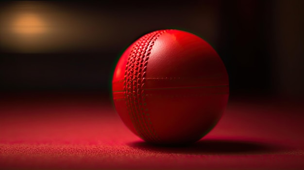 Мяч крикета в середине полета, движущийся быстрым боулером, мастерски передает способность фотографа.