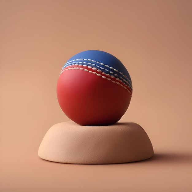 クリケットのボール  3Dレンダリング