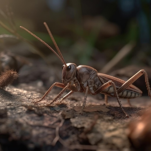 Cricket in natuurlijke habitat generatieve AI