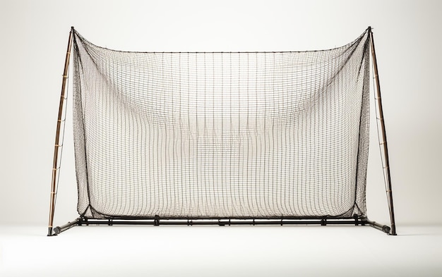 Cricket Practice Nets on a white Background