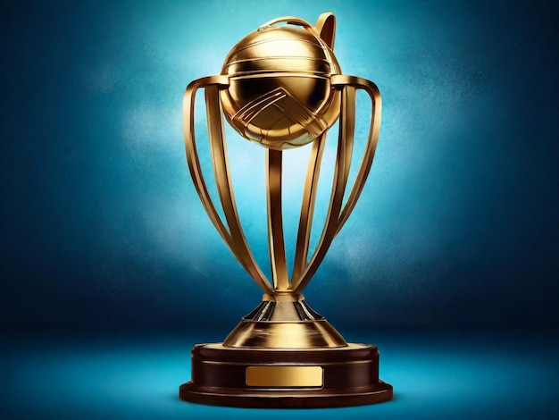 cricket trofee geïsoleerde achtergrond 3d rendering illustratie