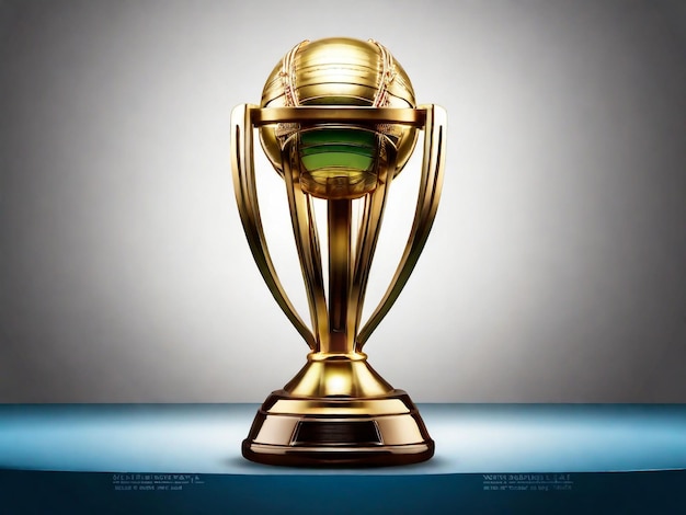 Cricket wereldbeker 2024 trofee poster sociale media sjabloon