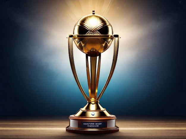 Cricket world cup 2024 trophy poster socials media template