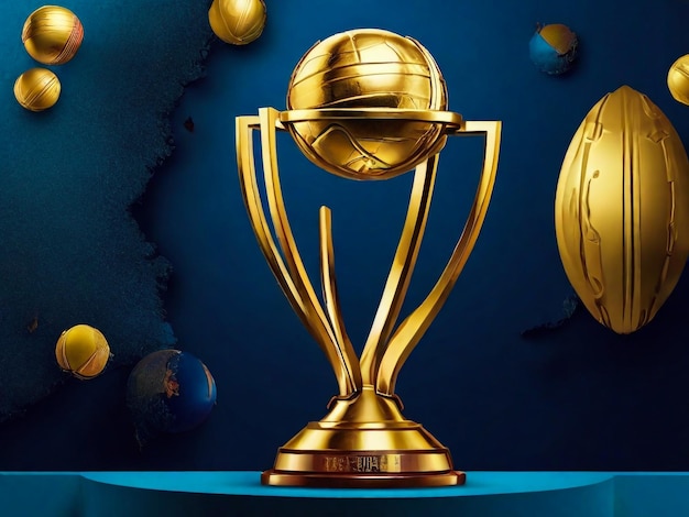 Постер трофея чемпионата мира по крикету 2024 года