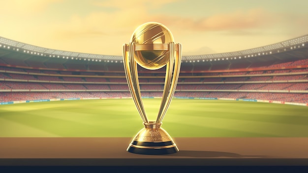 Cricket World Cup Trophy Generatieve Ai