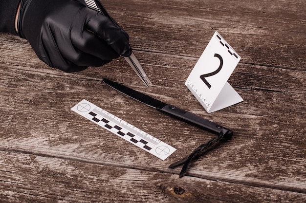 crime scene investigation collecting evidence from the crime scene