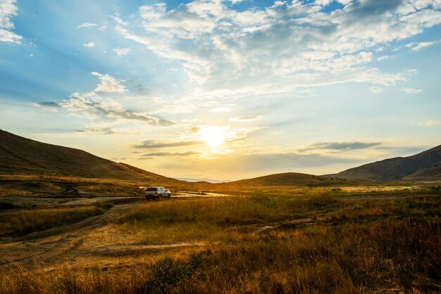 Crimea, beautiful sunset