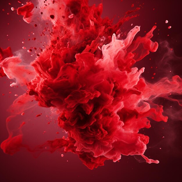 crimson color splash